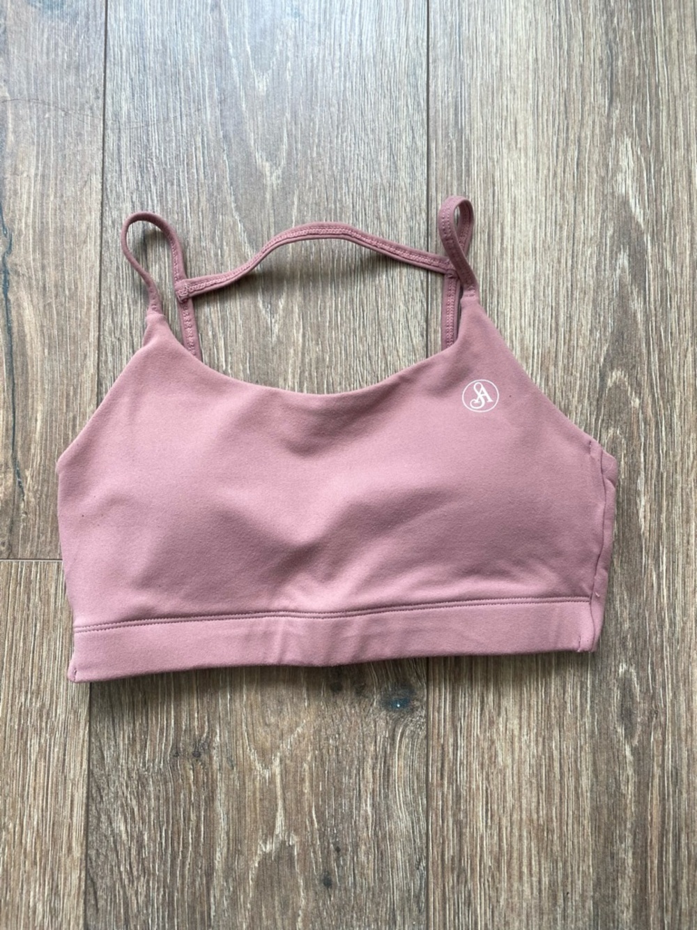 Athletic Crop Bralette in Dusty Rose